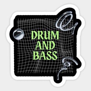 Drum And Bass DNB y2k Sticker